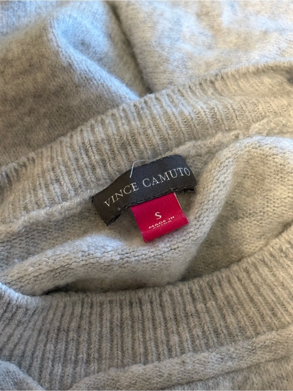 Vince Camuto Men's Light Gray Crewneck Sweater - Soft Knit